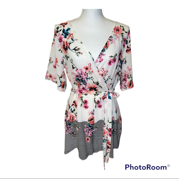 Ash & Violet floral and striped romper - Picture 7 of 7